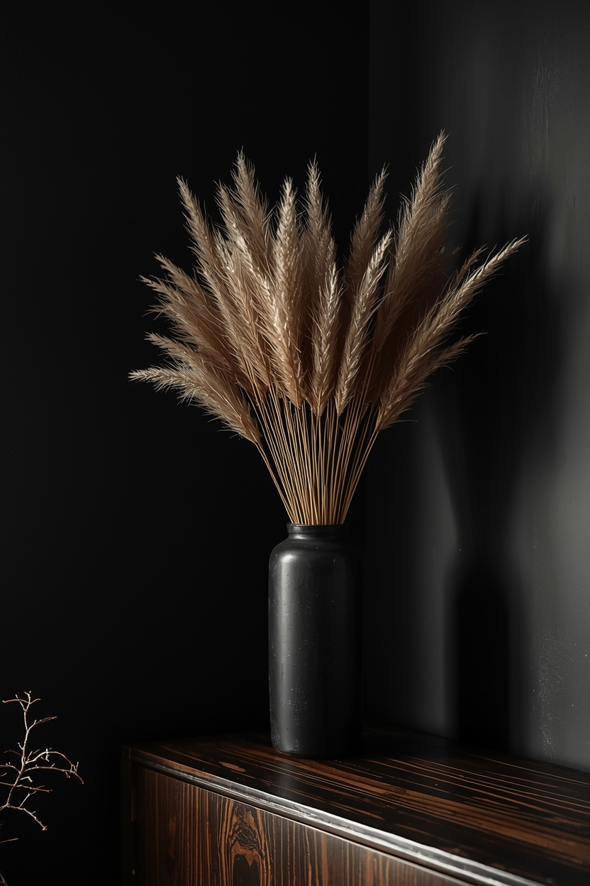 Bouquet herbe de pampa séchée