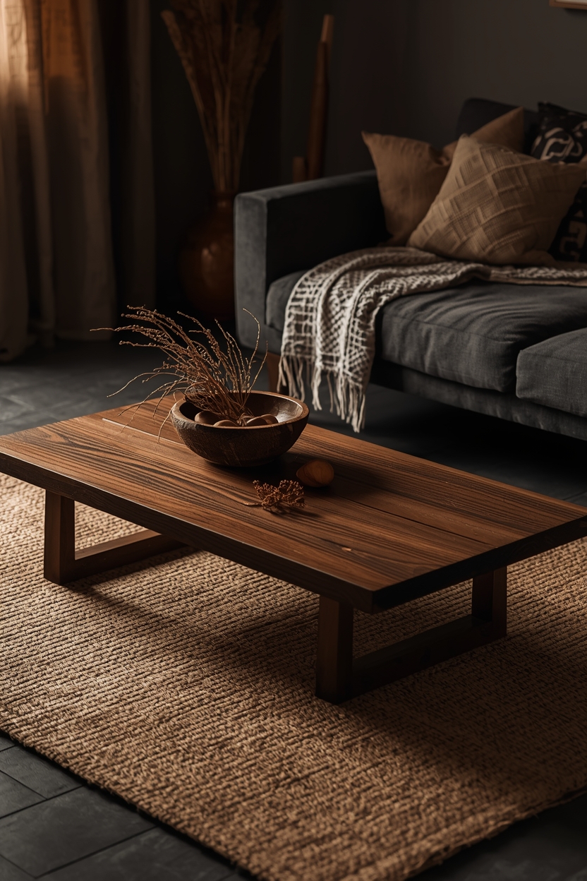 Tapis jute naturel tissé